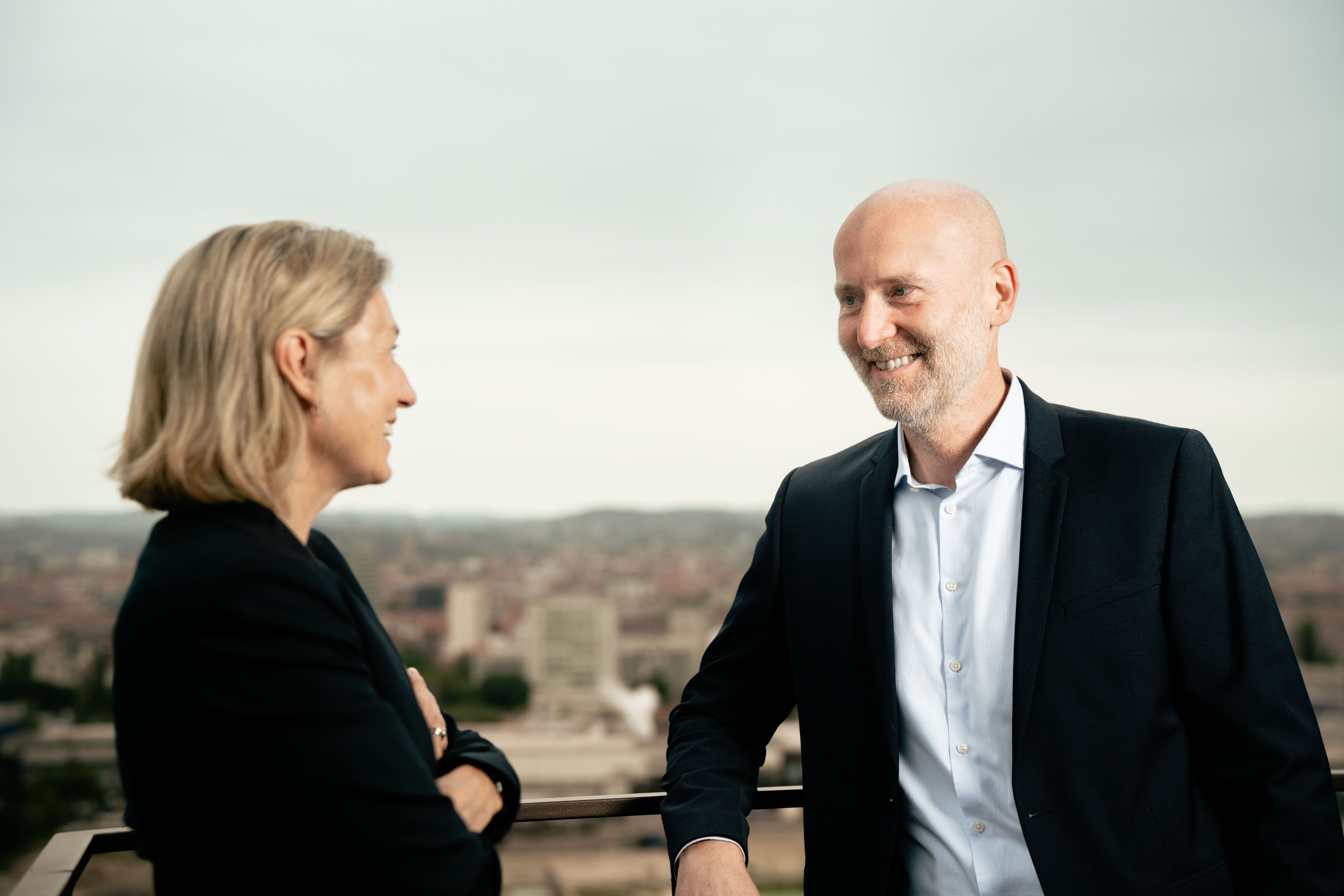Birgit Leinich und Harald Brandstetter im Gespräch